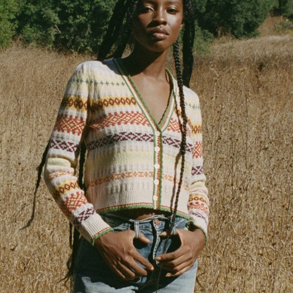 NWT Doen Alba cardigan IN CREAM MONTE ROSA size S L XL - Picture 3 of 10